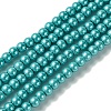 Eco-Friendly Dyed Glass Pearl Round Beads Strands LS-HY-A002-4mm-RB073-1