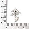 Rack Plating Alloy Enamel and Rhinestone Pendants PALLOY-R151-33P-3