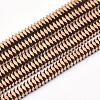 Electroplate Non-magnetic Synthetic Hematite Beads Strands G-L489-D03-1
