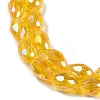 Transparent Electroplate Glass Beads Strands EGLA-N013-T10mm-B04-3
