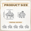 10Pcs 304 Stainless Steel Charms STAS-LP0002-96-2