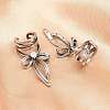 316 Surgical Stainless Bowknot Cuff Earrings EJEW-C160-02AS-5