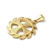 PVD Vacuum Plating 304 Stainless Steel Pendants STAS-B069-15G-2