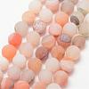 Natural Druzy Geode Agate Bead Strands G-K166-09-8mm-02-1