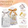 20pcs 2 Colors Rectangle Plastic Candy Gift Bags ABAG-TA0001-35-4
