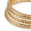 Fashion 201 Stainless Steel Bangle Sets BJEW-L664-001B-1-2