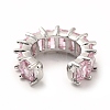 Cubic Zirconia Tennis Cuff Earrings LS-EJEW-K093-09P-04-3