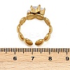 304 Stainless Steel Cuff Rings for Women RJEW-S639-03G-5