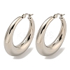 Tarnish Resistant 202 Stainless Steel Hoop Earring EJEW-H003-19P-02-1