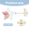 200Pcs 304 Stainless Steel Stud Earring Findings STAS-HS0001-19A-2