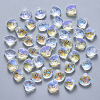 Transparent Spray Painted Glass Beads LS-GLAA-T016-05C-1