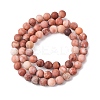 Natural Pink Aventurine Beads Strands LS-G-G716-01-6mm-7