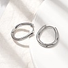 201 Stainless Steel Hoop Earrings EJEW-Z137-02P-06-3