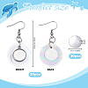 30Pcs Natural Capiz Shell Dangle Earring Settings EJEW-PH01453-4