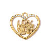304 Stainless Steel Rhinestone Pendants STAS-OY008-89G-1