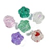 Handmade Gold Foil Lampwork Glass Beads FOIL-K003-03-1