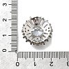 Brass Micro Pave Cubic Zirconia Pendants KK-D295-15P-3