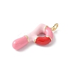 Brass Enamel Pendants KK-E093-03G-P-02-2