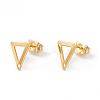 201 Stainless Steel Stud Earring Findings with Hole EJEW-A071-29G-1