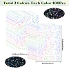 2 Bags 2 Styles Rectangle Laser Transparent Plastic Packaging Bags ABAG-SP0001-46C-2