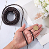 5M Braided Round PU Leather Jewelry Cord OCOR-GF0004-96A-02-3