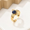 Natural Lapis Lazuli Finger Rings RJEW-K290-04G-4