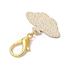 5Pcs 5 Styles Alloy Enamel Pendant Decorations HJEW-JM02336-5