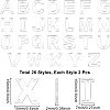 52Pcs 26 Style Acrylic Sew on Rhinestone FIND-FG0001-22-2