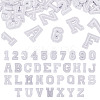 36Pcs 2 Sets 2 Styles Letter A~Z & Number 0~9 Polyester Embroidery Sew On Patches Sets PATC-TA0001-55F-1