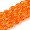 Glass Beads Strands GLAA-R024-6x4mm-18-1