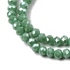 Faceted Rondelle Full Rainbow Plated Electroplate Glass Beads Strands EGLA-M004-2mm-A15-6
