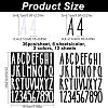 12 Sheets 2 Colors PVC Self-adhesive Label Stickers DIY-HY0001-01-2