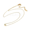 Ion Plating(IP) 304 Stainless Steel Cubic Zirconia Hexagon Pendant Cable Chain Necklaces NJEW-P320-16G-02-4
