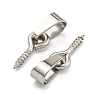 Tarnish Resistant 304 Stainless Steel Screw Eye Pin Peg Bails STAS-R233-01B-P-2