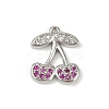 Brass Micro Pave Cubic Zirconia Pendants KK-M322-48P-04-1