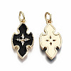 Brass Enamel Pendants KK-S356-199C-NF-2