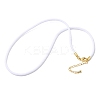 3MM Nylon Milan Cord Necklace Making NJEW-H084-01G-33-1