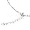 Non-Tarnish 304 Stainless Steel Cable Chain Necklace for Men Women STAS-B039-05P-3