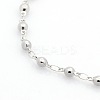 Tarnish Resistant Casual Style 304 Stainless Steel Ball Link Chain Bracelets STAS-O036-06P-3