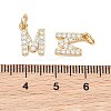 SHEGRACE Brass Micro Pave Clear Cubic Zirconia Pendants XGRQ29963-394G-M-3