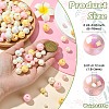 250G UV Plating Rainbow Iridescent Opaque Acrylic Beads PACR-CJ0001-38C-2