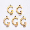 PVD Vacuum Plating 201 Stainless Steel Charms STAS-R105-G-G-2