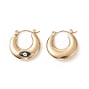 316 Stainless Steel Hoop Earrings EJEW-I282-01B-01G-2