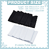 2Pcs 2 Colors Polyester Ribbing Fabric for Cuffs DIY-WR0004-78-2