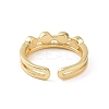 Brass Micro Pave Cubic Zirconia Open Rings RJEW-J017-VC275-3