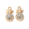 Alloy Crystal Rhinestone Pendants PALLOY-E775-21G-1