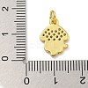 Marine Theme Rack Plating Brass Micro Pave Cubic Zirconia Pendants KK-I718-28G-04-3