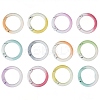20Pcs Spray Painted Alloy Spring Gate Rings FIND-SC0013-18-1