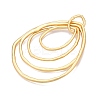 Rack Plating Eco-Friendly Alloy Big Pendants FIND-N005-35G-2
