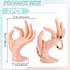 2Pcs Plastic Mannequin Hand Jewelry Display Holder Stands RDIS-UN0001-02A-3
